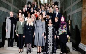 Brigitte Macron déjeune à Versailles avec les conjoints des chefs d’Etat [Photos]