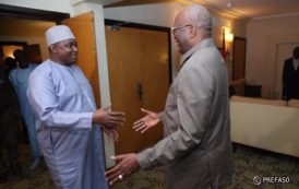 Entretien entre le président Burkinabé avec le président de la Gambie (photos)