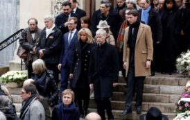 Brigitte Macron, Vladimir Cosma et Claude Lelouch aux obsèques de Michel Legrand [Photos]