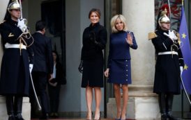 Brigitte Macron reçoit son amie Melania Trump à l’Elysée [Photos]